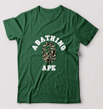 Load image into Gallery viewer, A Bathing Ape T-Shirt for Men-S(38 Inches)-Bottle Green-Ektarfa.online
