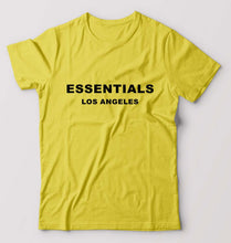 Load image into Gallery viewer, Essentials T-Shirt for Men-S(38 Inches)-Yellow-Ektarfa.online
