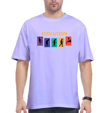 Load image into Gallery viewer, Evolution Football Oversized T-Shirt for Men-Lavender-Ektarfa.online
