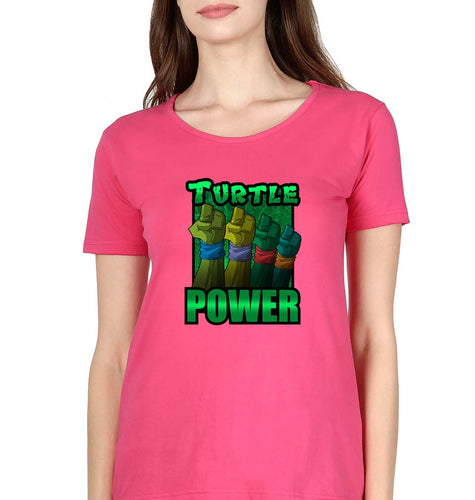 Ninja Turtles TMNT T-Shirt for Women-Pink-Ektarfa.online
