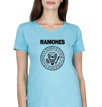 Load image into Gallery viewer, Ramones T-Shirt for Women-XS(32 Inches)-SkyBlue-Ektarfa.online
