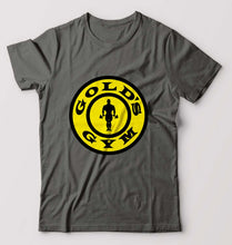 Load image into Gallery viewer, Gold&#39;s Gym T-Shirt for Men-S(38 Inches)-Carcoal-Ektarfa.online
