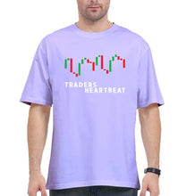Load image into Gallery viewer, Trader Share Market Oversized T-Shirt for Men-Lavender-Ektarfa.online
