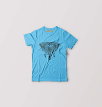 Load image into Gallery viewer, ETHINIC_ELEPHANT Kids T-Shirt for Boy/Girl-Light Blue-Ektarfa.online
