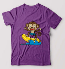 Load image into Gallery viewer, Monkey Banana T-Shirt for Men-Purple-Ektarfa.online
