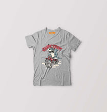 Load image into Gallery viewer, Shark Rider Kids T-Shirt for Boy/Girl-Grey-Ektarfa.online
