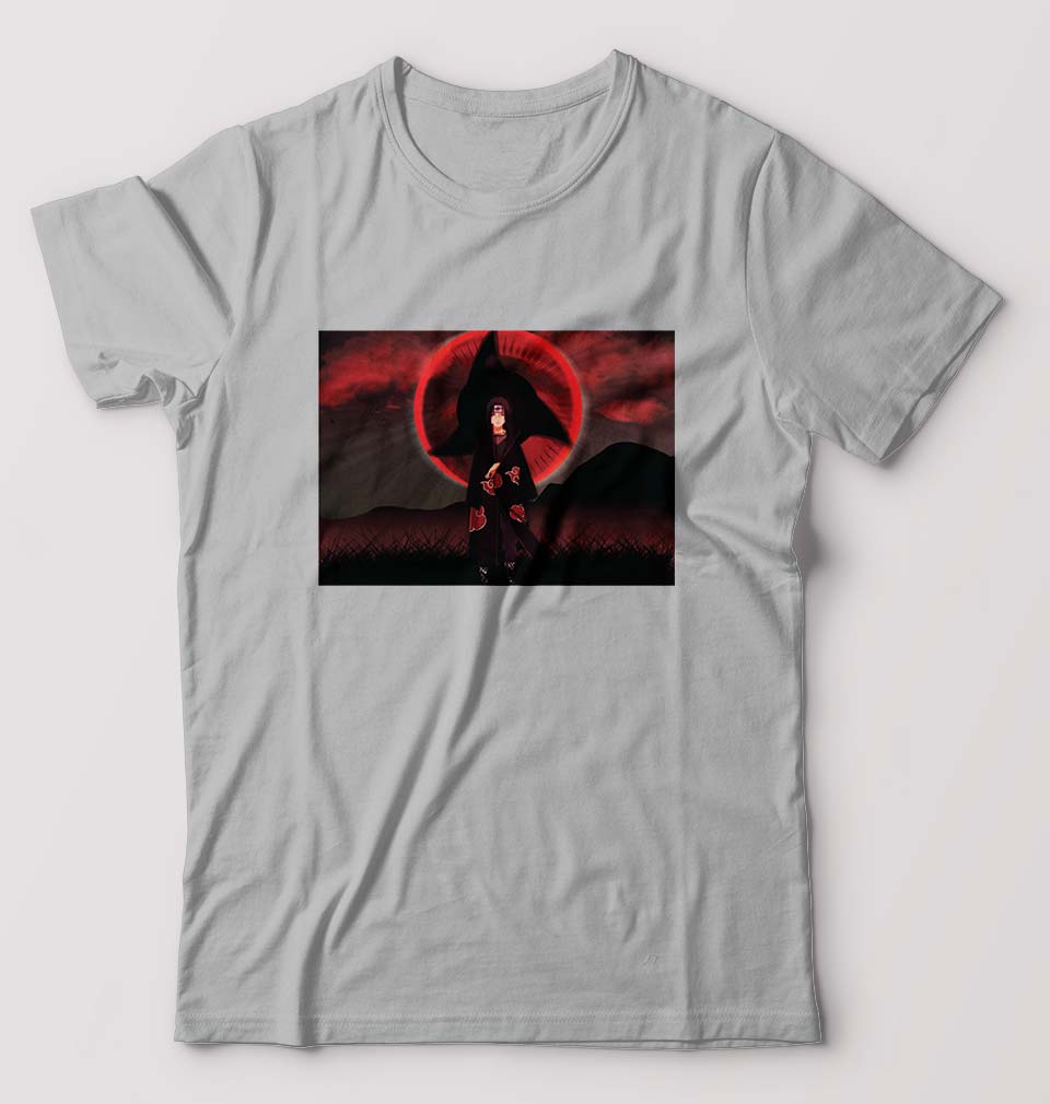 Itachi Uchiha T-Shirt for Men-Grey Melange-Ektarfa.online