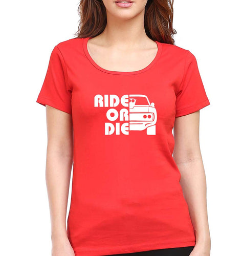 Fast & Furious Ride or Die T-Shirt for Women-Red-Ektarfa.online