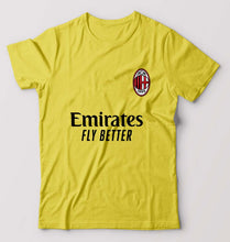 Load image into Gallery viewer, A.C. Milan 2021-22 T-Shirt for Men-S(38 Inches)-Yellow-Ektarfa.online
