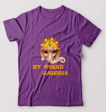 Load image into Gallery viewer, Ganpati JI(Ganesh) T-Shirt for Men-Purple-Ektarfa.online
