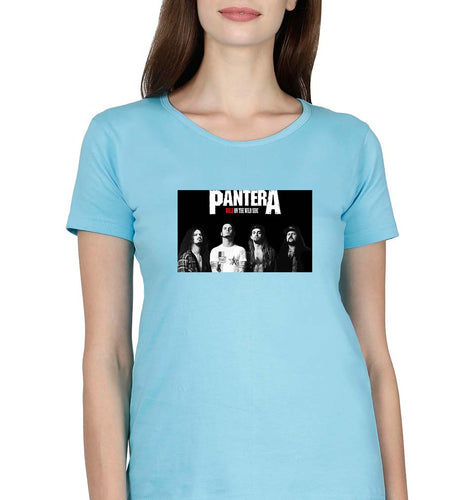 Pantera T-Shirt for Women-Light Blue-Ektarfa.online