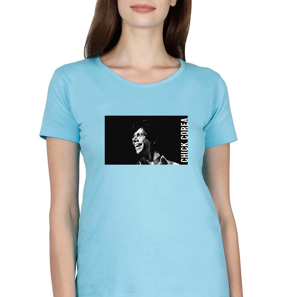 Chick Corea T-Shirt for Women-SkyBlue-Ektarfa.online