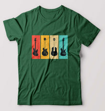 Load image into Gallery viewer, Guitar T-Shirt for Men-Bottle Green-Ektarfa.online
