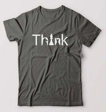 Load image into Gallery viewer, Chess Think T-Shirt for Men-S(38 Inches)-Charcoal-Ektarfa.online
