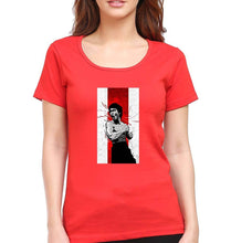 Load image into Gallery viewer, Bruce Lee T-Shirt for Women-XS(32 Inches)-Red-Ektarfa.online

