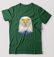 Load image into Gallery viewer, Eagle T-Shirt for Men-S(38 Inches)-Dark Green-Ektarfa.online
