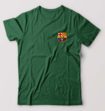 Load image into Gallery viewer, Barcelona Logo T-Shirt for Men-S(38 Inches)-Bottle Green-Ektarfa.online
