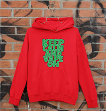 Load image into Gallery viewer, keep calm and vape on Unisex Hoodie for Men/Women-Red-Ektarfa.online
