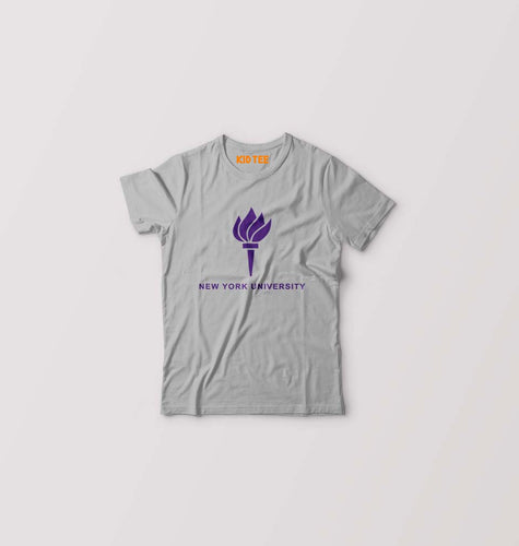 New York University Kids T-Shirt for Boy/Girl-Grey-Ektarfa.online