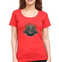 Load image into Gallery viewer, Motercycle Born To Ride T-Shirt for Women-Red-Ektarfa.online
