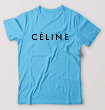 Load image into Gallery viewer, Celine T-Shirt for Men-S(38 Inches)-Light Blue-Ektarfa.online
