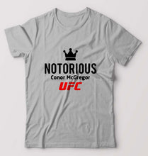 Load image into Gallery viewer, Conor McGregor UFC T-Shirt for Men-S(38 Inches)-Grey Melange-Ektarfa.online
