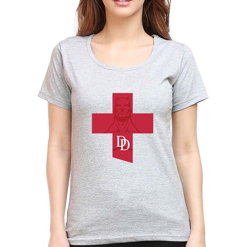 Daredevil T-Shirt for Women-Grey Melange-Ektarfa.online