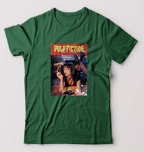 Load image into Gallery viewer, Pulp Fiction T-Shirt for Men-S(38 Inches)-Bottle Green-Ektarfa.online
