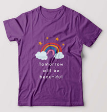 Load image into Gallery viewer, Tomorrow Will Be Beautiful T-Shirt for Men-Purple-Ektarfa.online

