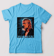 Load image into Gallery viewer, Kurt Cobain T-Shirt for Men-S(38 Inches)-Light Blue-Ektarfa.online
