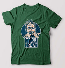 Load image into Gallery viewer, Trick or Treat T-Shirt for Men-S(38 Inches)-Bottle Green-Ektarfa.online
