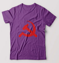Load image into Gallery viewer, Communist party T-Shirt for Men-S(38 Inches)-Purpul-Ektarfa.online
