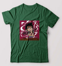 Load image into Gallery viewer, Monkey D. Luffy T-Shirt for Men-S(38 Inches)-Dark Green-Ektarfa.online
