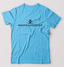 Load image into Gallery viewer, Baume &amp; Mercier T-Shirt for Men-S(38 Inches)-Light Blue-Ektarfa.online
