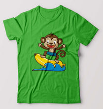 Load image into Gallery viewer, Monkey Banana T-Shirt for Men-flag green-Ektarfa.online

