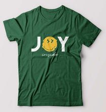 Load image into Gallery viewer, Joy Emoji T-Shirt for Men-Bottle Green-Ektarfa.online
