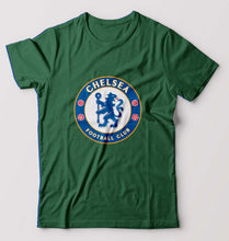 Load image into Gallery viewer, Chelsea T-Shirt for Men-S(38 Inches)-Bottle Green-Ektarfa.online
