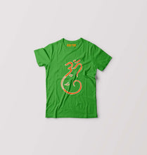 Load image into Gallery viewer, Om Ganesh Kids T-Shirt for Boy/Girl-Flag Green-Ektarfa.online
