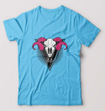 Load image into Gallery viewer, Ram Skull T-Shirt for Men-Light Blue-Ektarfa.online
