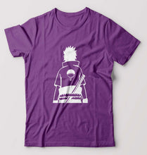 Load image into Gallery viewer, Sasuke Uchiha T-Shirt for Men-S(38 Inches)-Purple-Ektarfa.online
