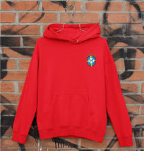 Load image into Gallery viewer, Brazil Football Unisex Hoodie for Men/Women-S(40 Inches)-RED-Ektarfa.online
