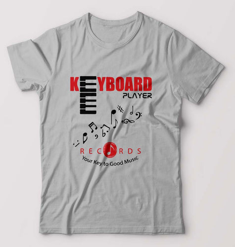 Piano Keyboard T-Shirt for Men-Grey Melange-Ektarfa.online