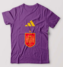 Load image into Gallery viewer, Spain Football T-Shirt for Men-Purple-Ektarfa.online
