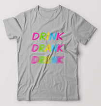 Load image into Gallery viewer, Drink Alcoholic T-Shirt for Men-Grey-Ektarfa.online
