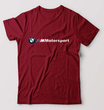 Load image into Gallery viewer, BMW Motorsport T-Shirt for Men-S(38 Inches)-Maroon-Ektarfa.online
