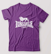 Load image into Gallery viewer, Lonsdale T-Shirt for Men-S(38 Inches)-Purple-Ektarfa.online
