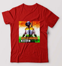 Load image into Gallery viewer, Battlegrounds Mobile India (BGMI) T-Shirt for Men-Red-Ektarfa.online
