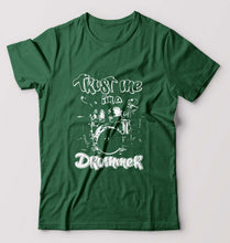 Load image into Gallery viewer, Drummer T-Shirt for Men-Bottle Green-Ektarfa.online
