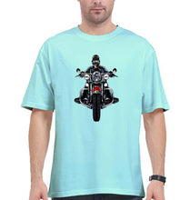 Load image into Gallery viewer, Biker Oversized T-Shirt for Men-Mint-Ektarfa.online
