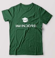 Load image into Gallery viewer, IIM I Indore T-Shirt for Men-S(38 Inches)-Bottle Green-Ektarfa.online
